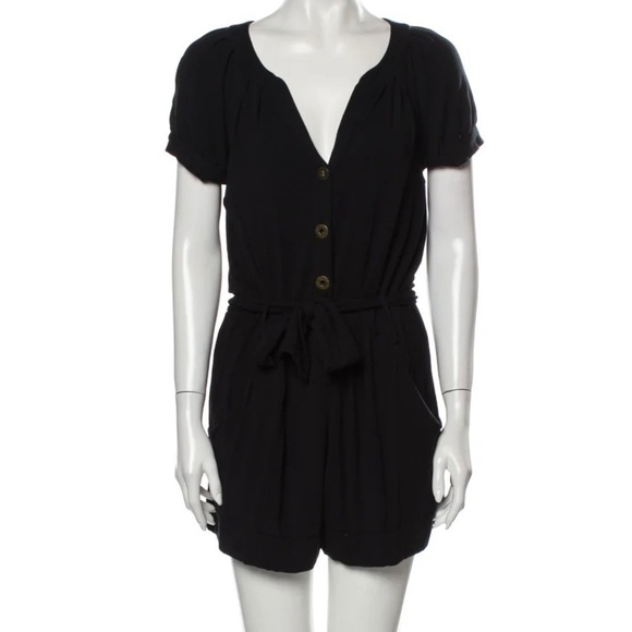 Diane Von Furstenberg Pants - DIANE VON FURSTENBERG Tied-Waist Jersey Romper